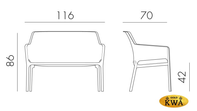 Диван пластиковый