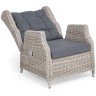 "Форио" кресло раскладное плетеное, цвет бежевый