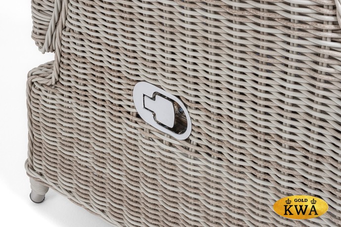 "Форио" кресло раскладное плетеное, цвет бежевый