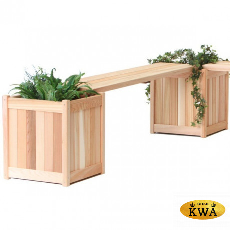 Цветочница скамейка из дерева