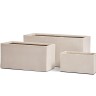 Кашпо TREEZ Effectory Beton Низкий прямоугольник Белый песок д-100, ш-45, в-45 см