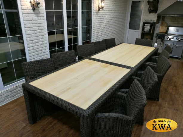 Стол комбинированный ( столешница масив) Малага