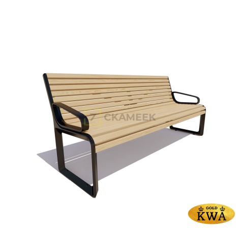 Скамейка «Милан» с подлокотниками (1,8 м лиственница)