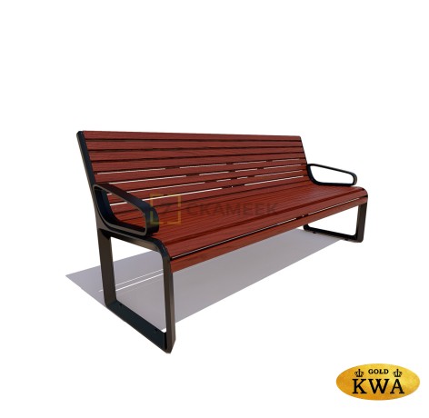 Скамейка «Милан» с подлокотниками (1,8 м лиственница)