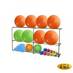 Подвесная консоль для 10 фитболов с полкой для некрупного инвентаря (3 метра)