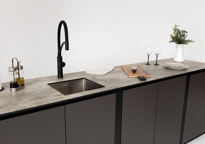 Уличная кухня Lounge C-105S, 2.4 м, черный/серый каспий