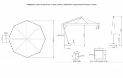Зонт профессиональный Ø3.5 м