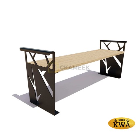 Скамейка «Березка» без спинки (1,2 лиственница, 40х60)