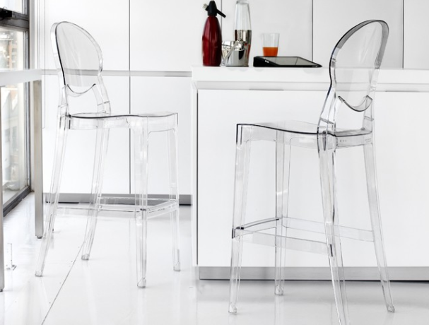 Стул барный прозрачный