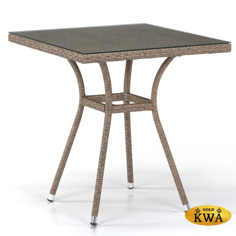 Плетеный стол T282BNT-W56-70x70 Light Brown