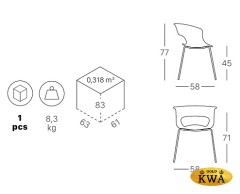 Кресло с обивкой