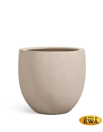 Кашпо Treez Effectory Beton Большой округлый конус Белый песок д-54 см, в-51 см