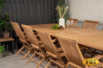 Neapel-Turin 8 Комплект обеденной мебели натуральный, тик