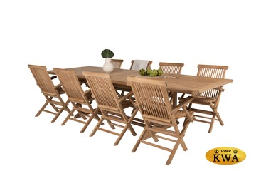 Neapel-Turin 8 Комплект обеденной мебели натуральный, тик