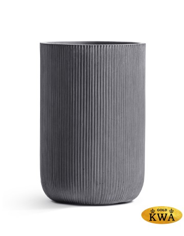 Кашпо Treez Ergo Jet Высокий цилиндр Дымчато-серый бетон в-47, д-30 см