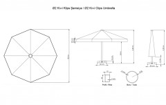 Зонт пляжный профессиональный Ø2 м