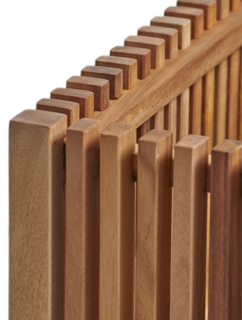 Кашпо TREEZ Effectory Rail Низкий дивайдер тёмное дерево 86x33, в-50 см