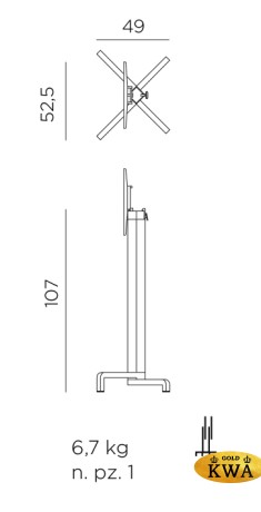Подстолье металлическое барное