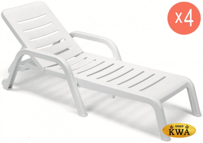 Шезлонг-лежак пластиковый