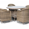 Равенна обеденная группа плетеная из искусственного ротанга