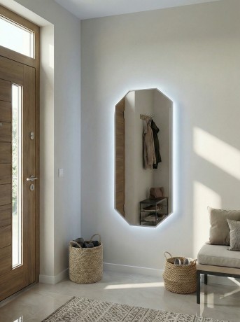 Stilig L LED Gold Зеркало в раме с подсветкой