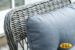 "Цесена" обеденная группа плетеная из искусственного ротанга, цвет графит