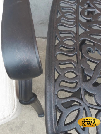 Обеденная группа из литого алюминия Louis VIII