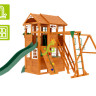 Детская площадка для дачи Клубный домик 2 с трубой и рукоходом Luxe