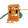 Детская площадка для дачи Клубный домик 2 с трубой и рукоходом Luxe