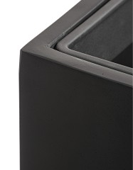 Кашпо TREEZ Effectory Black Stone Выскоий куб Антрацит 31х31 см, в-97 см 1/1
