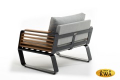 Кресло из алюминия AURA темный графит  Joygarden