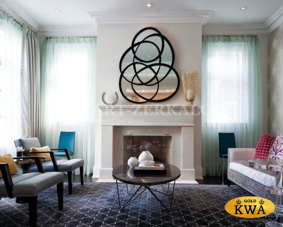 Illusion Black Зеркальное панно