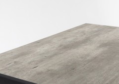 Угловой стол разделочный Lounge D-15, 60 см, черный/серый каспий