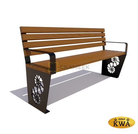 Скамейка «Ракушка» (1,2 лиственница,30х60)