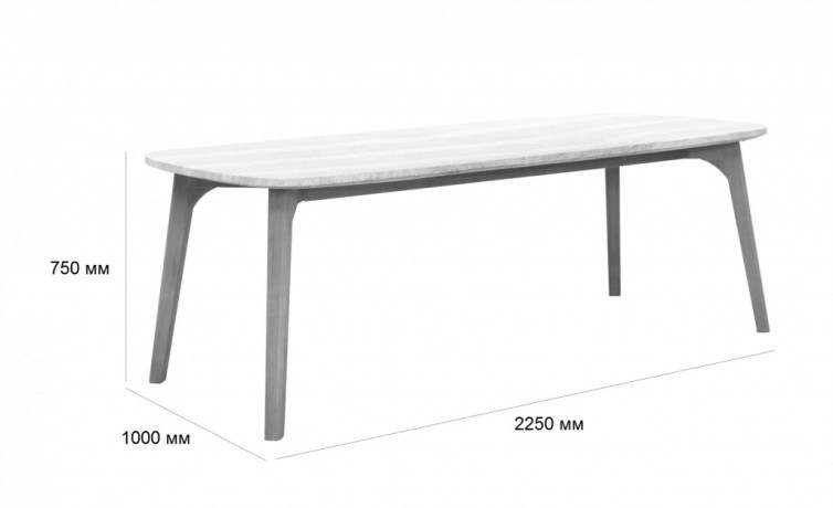 Стол каменный обеденный