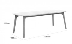 Стол каменный обеденный