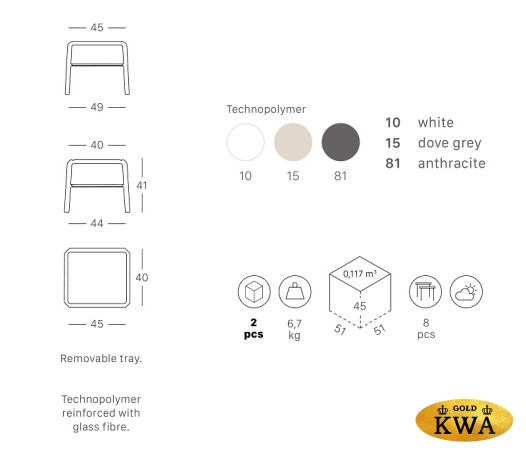 Столик пластиковый для шезлонга