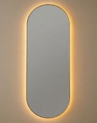 Kapsel L LED Gold Зеркало в раме с подсветкой
