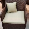 Кресло плетеное с подушками