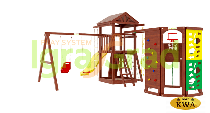 Детская площадка IgraGrad "Панда Фани Gride с WorkOut"