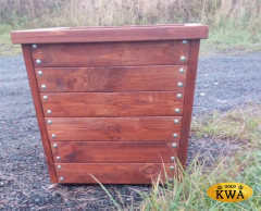 Кашпо уличное деревянное для ёлок утепленное