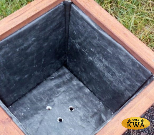 Кашпо уличное деревянное для ёлок утепленное