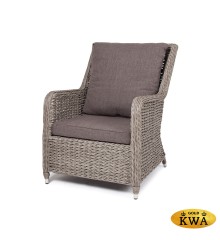 &quot;Гляссе&quot; кресло плетеное из искусственного ротанга (гиацинт), цвет графит