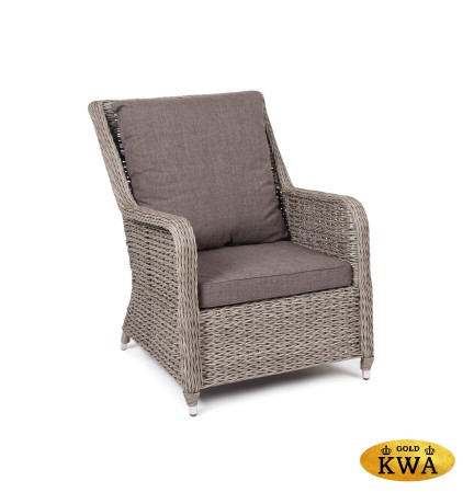 "Гляссе" кресло плетеное из искусственного ротанга (гиацинт), цвет графит