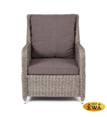 &quot;Гляссе&quot; кресло плетеное из искусственного ротанга (гиацинт), цвет графит