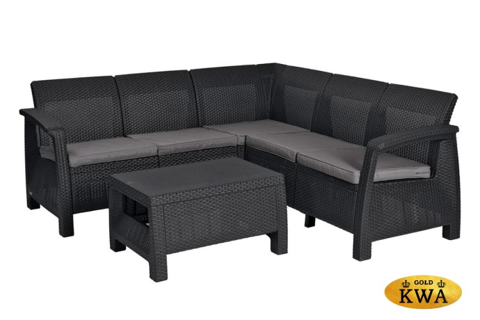Комплект мебели Corfu Relax Set, серый