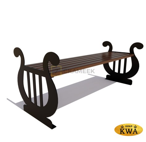 Скамейка «Лира» (2,0 ангарская сосна)