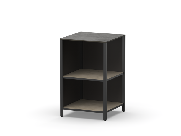 Угловой стол разделочный Lounge D-15, 60 см, дуб сонома/черный мрамор