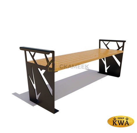 Скамейка «Березка» без спинки (2,0 лиственница, 40х60)