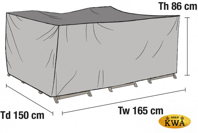 Чехол для садовой мебели 165x150x86 см.